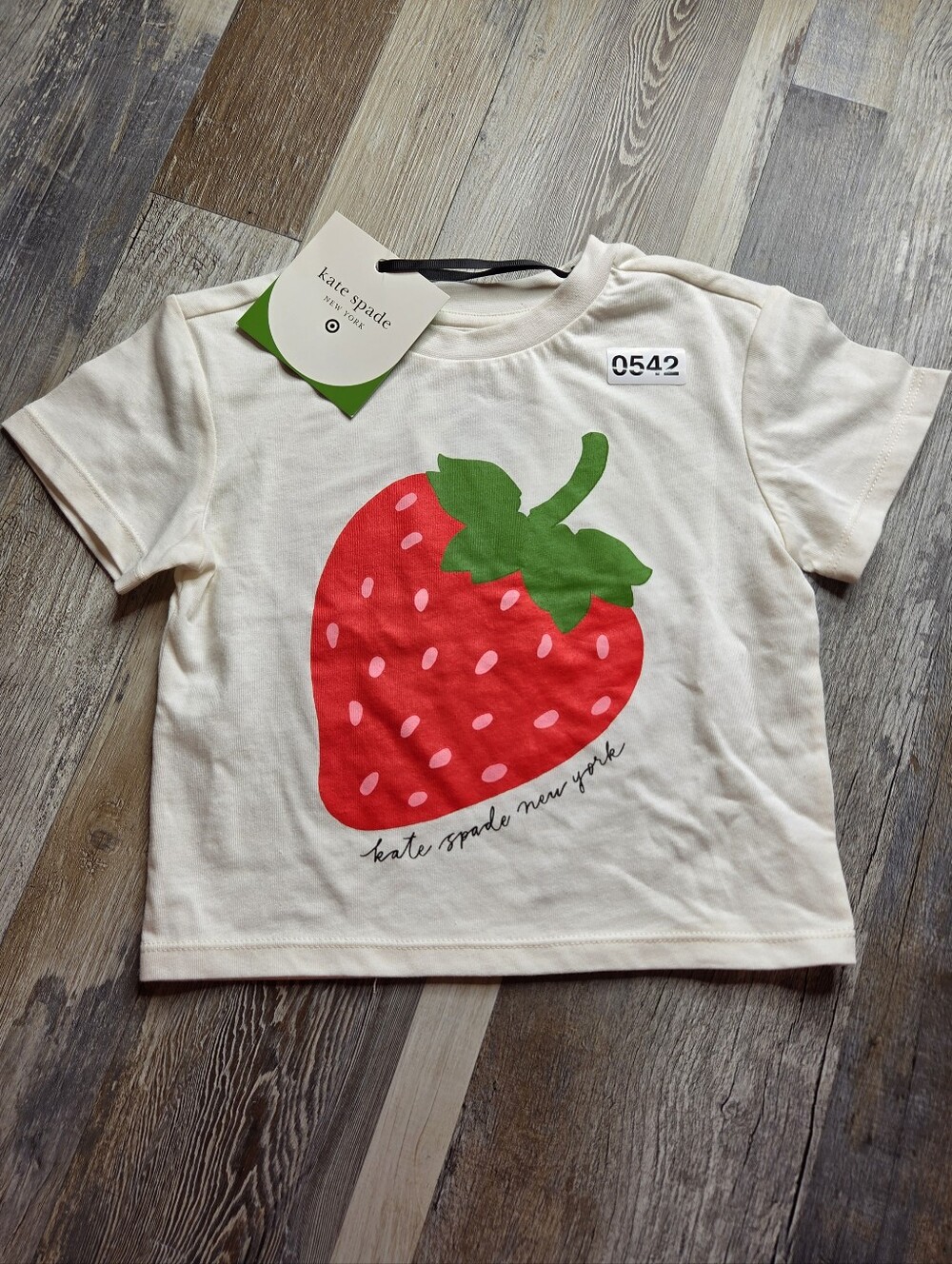 Kate Spade X Target NEW Strawberry Tshirt Girls 3T Toddler